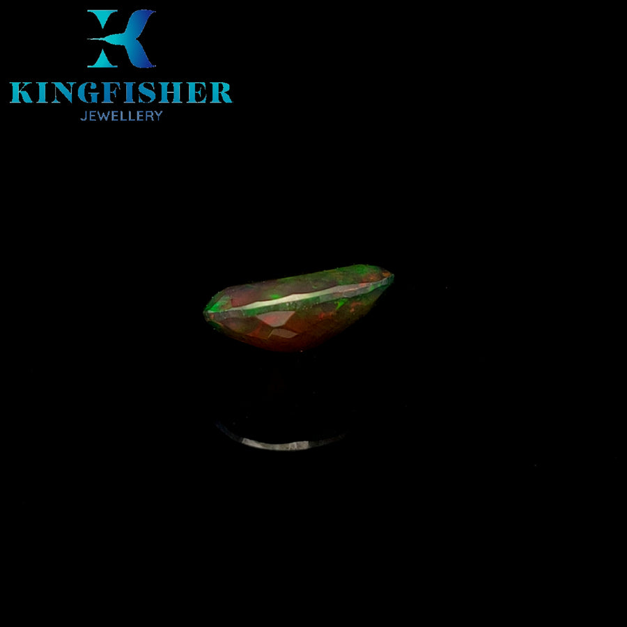 2.43 Ct Solid Smoked Welo opal – Brilliant colours AAA - 13.10mm