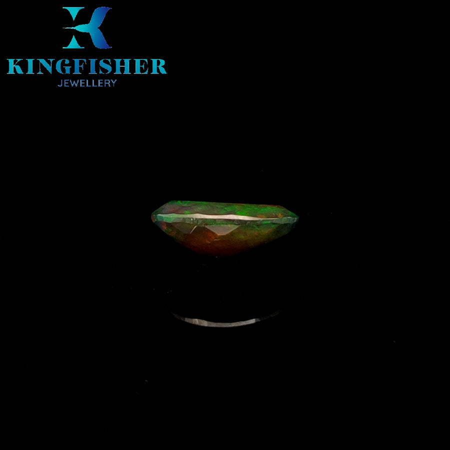 2.43 Ct Solid Smoked Welo opal – Brilliant colours AAA - 13.10mm