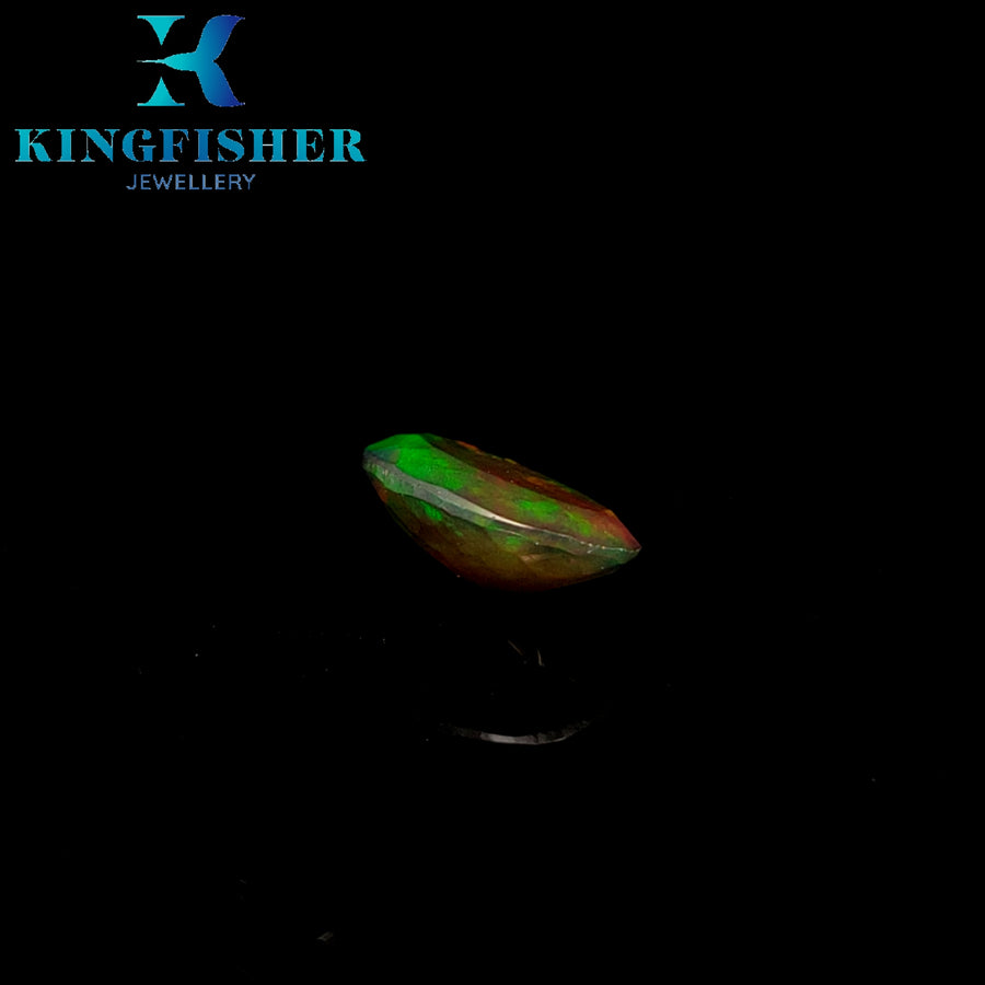 2.43 Ct Solid Smoked Welo opal – Brilliant colours AAA - 13.10mm