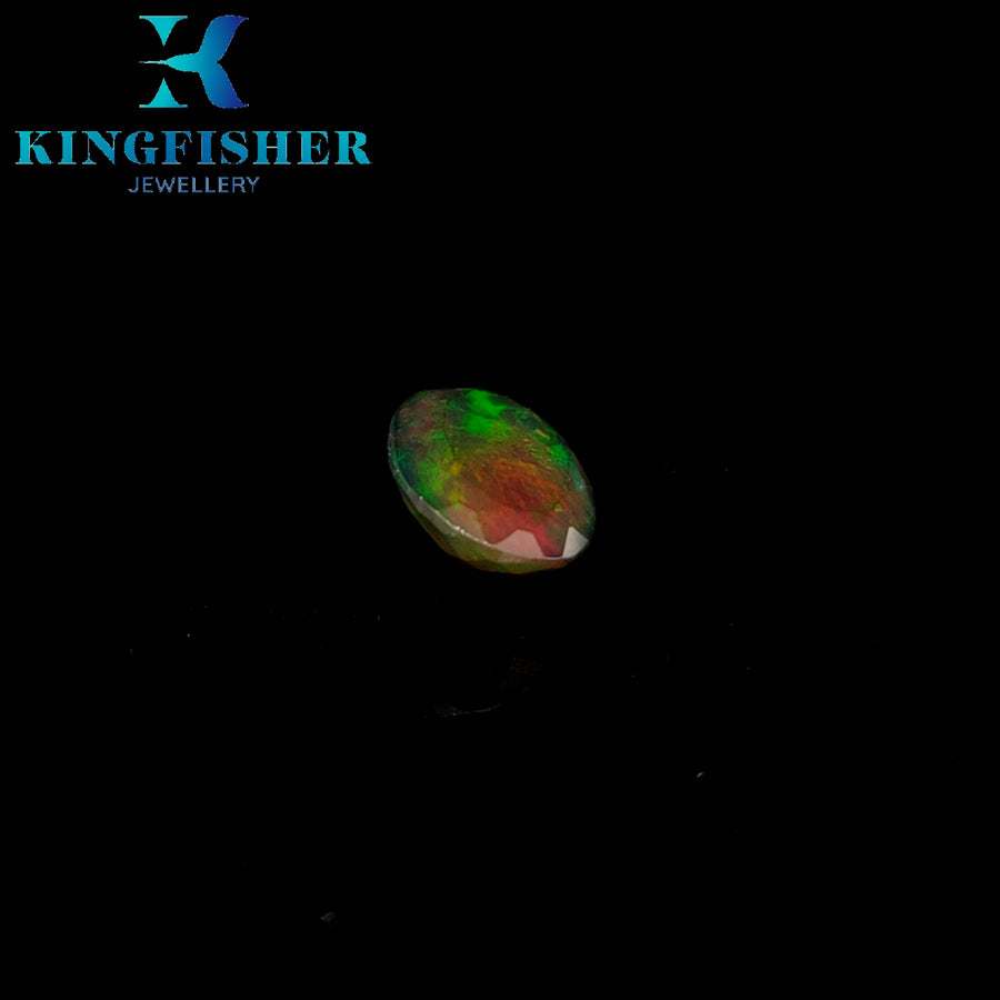 2.43 Ct Solid Smoked Welo opal – Brilliant colours AAA - 13.10mm