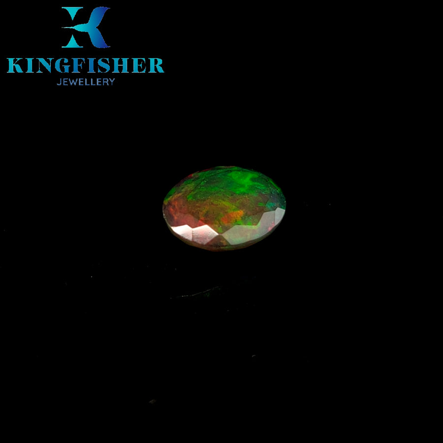 2.43 Ct Solid Smoked Welo opal – Brilliant colours AAA - 13.10mm