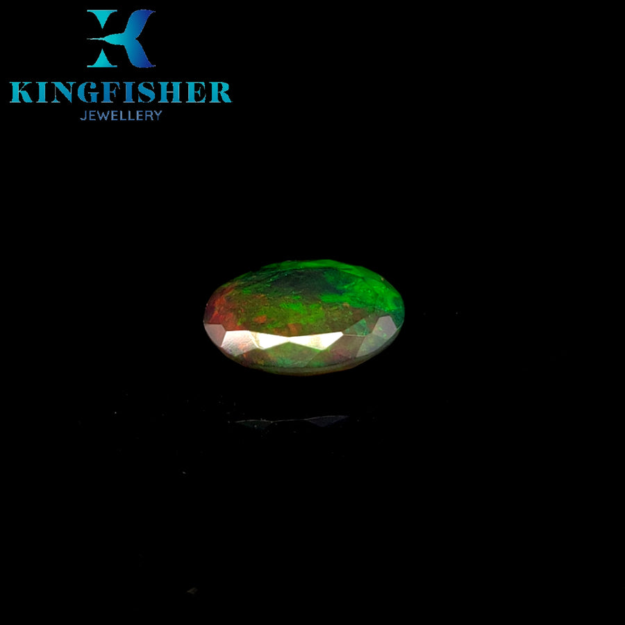 2.43 Ct Solid Smoked Welo opal – Brilliant colours AAA - 13.10mm