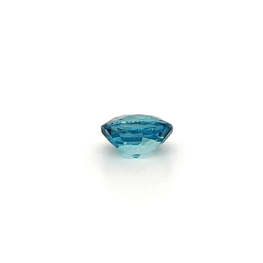 2.78 Ct Natural Blue Zircon - VVS Oval Cut - No Treatment - 8.40mm