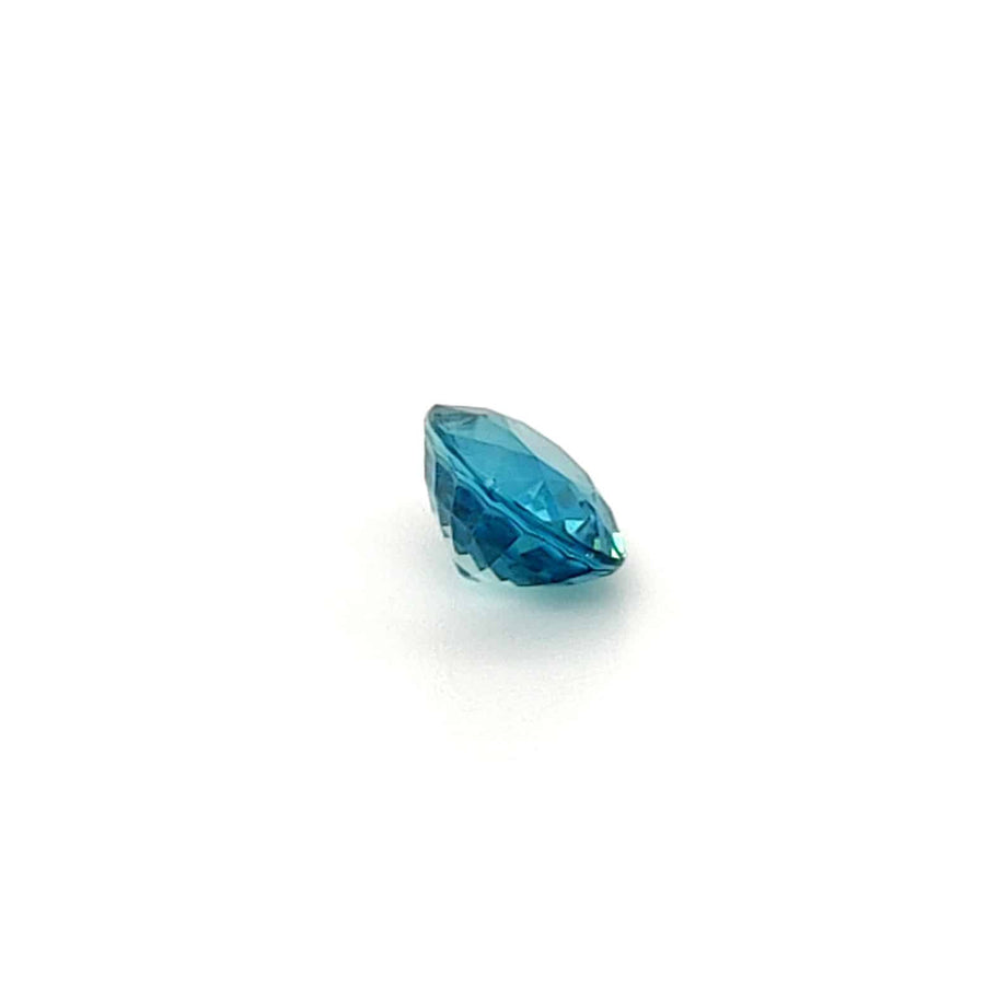 2.78 Ct Natural Blue Zircon - VVS Oval Cut - No Treatment - 8.40mm