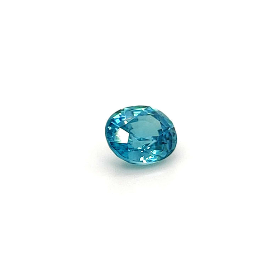 2.78 Ct Natural Blue Zircon - VVS Oval Cut - No Treatment - 8.40mm