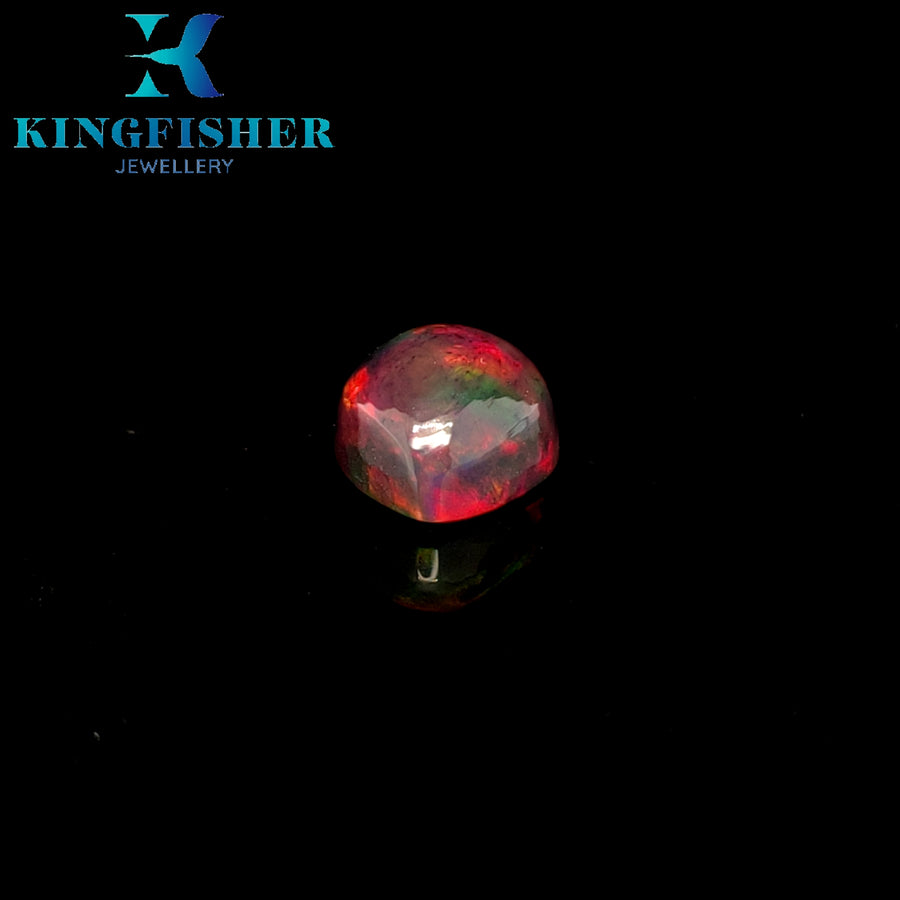 3.67 Ct Solid Smoked Welo opal with fire – Brilliant colours AAA - 11.00mm