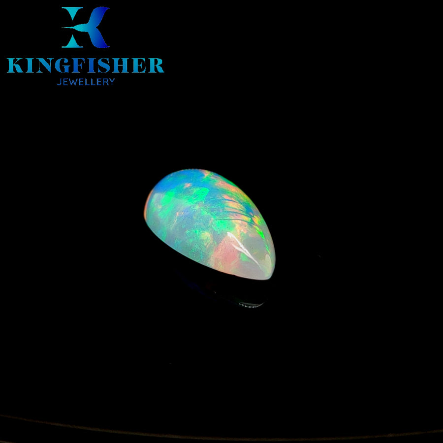 4.70 Ct Solid Welo opal – Natural bright multicoloured Flash opal - 20.10mm