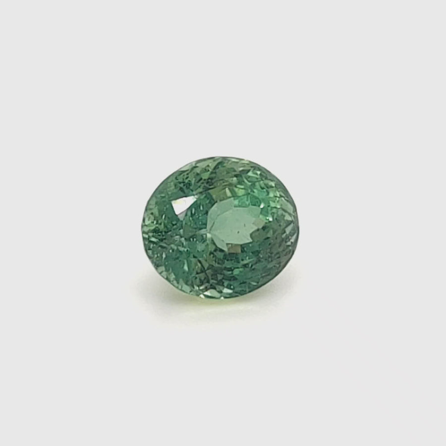 3.73 Ct Apatite Oval Cut – SI – No Treatment - 9.00mm