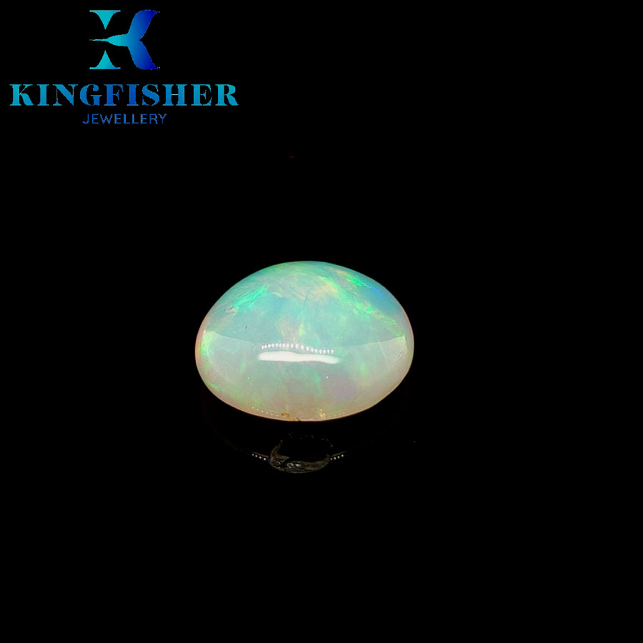 5.91 Ct Solid Welo opal – Natural bright multicoloured opal - Sadly chipped - 16.00mm