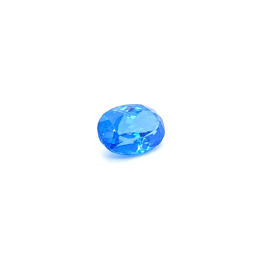 7.60 Ct Natural Titanic Blue Topaz Oval Cut VS – 14.10mm