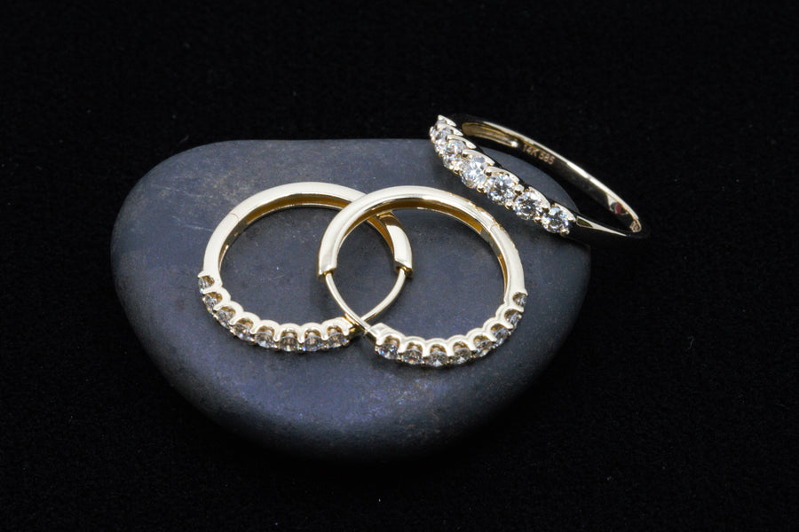 Matching diamond ring earrings