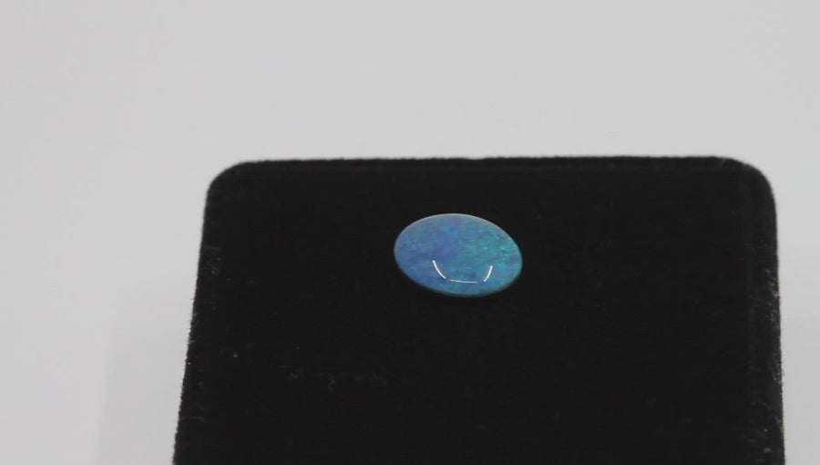 3.30 Ctw Lightning Ridge Black Opal Triplet - 12.00mm